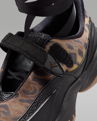 Jordan Pointe 芭蕾舞絲帶綁帶運動鞋［Leopard / Black］