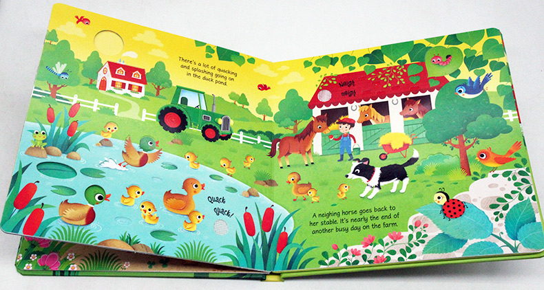 Usborne Farm Sounds book 農場奇妙觸摸發聲書