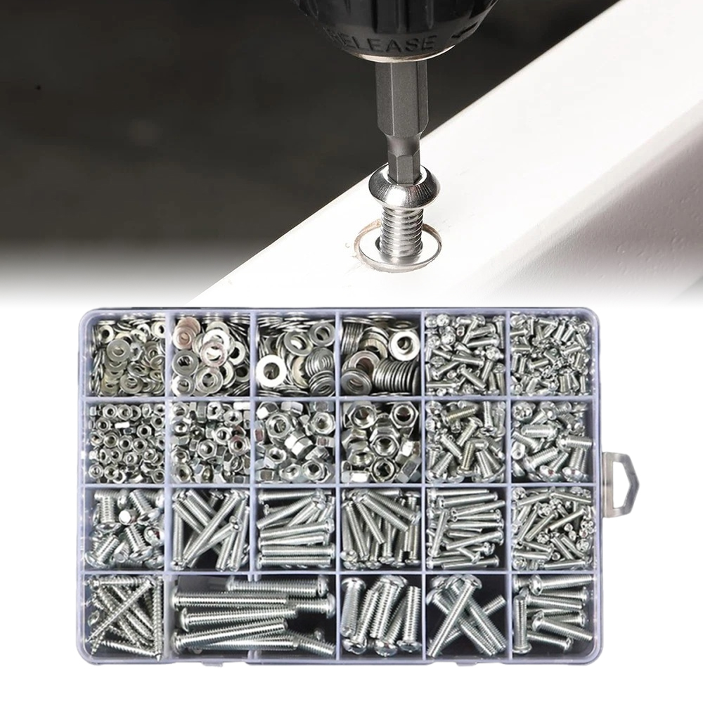 家用螺母螺帽螺釘墊片套裝 D套裝 24種 (M3,M4,M5,M6) UA0549