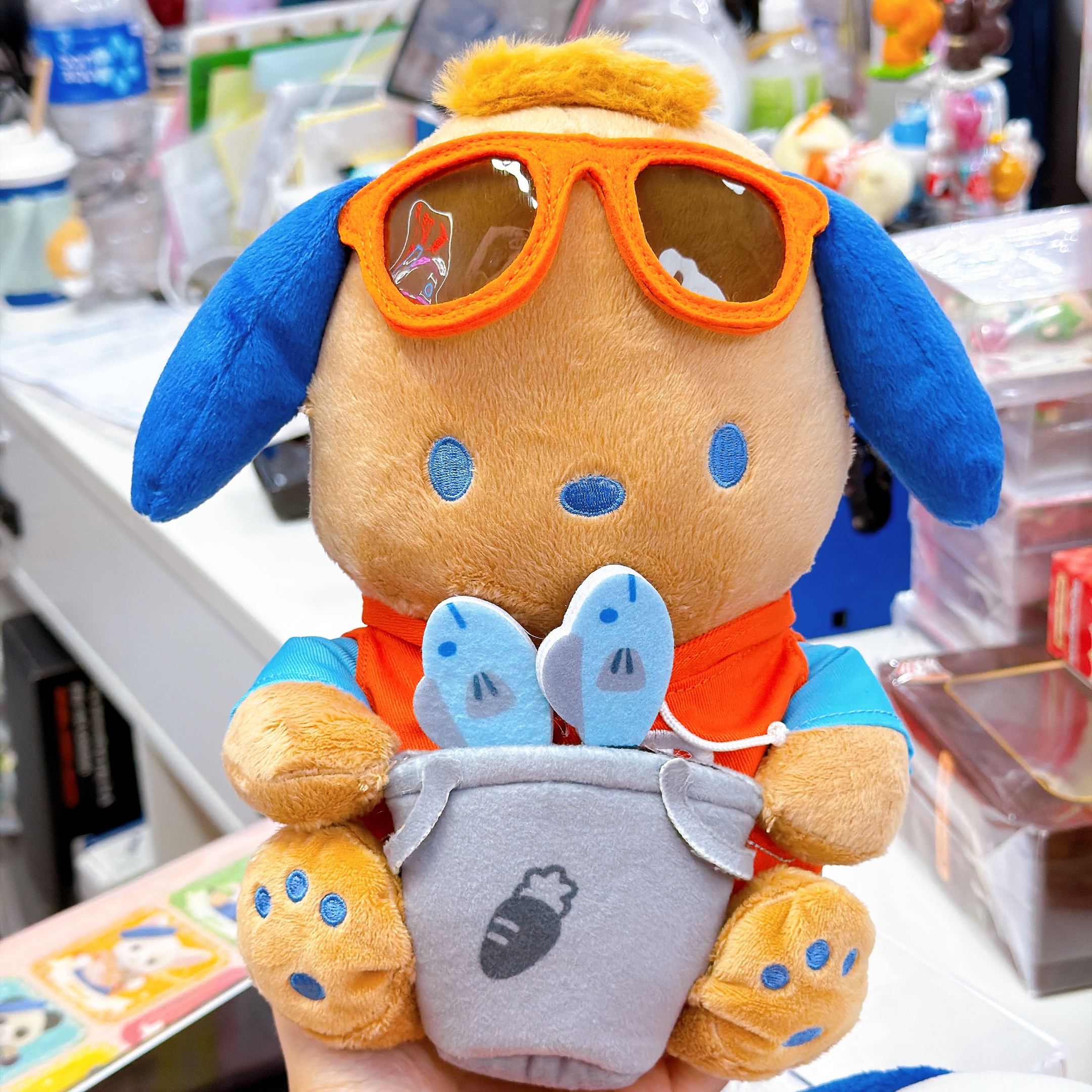  原裝行貨sanrio pc狗 釣魚系列  公仔/掛飾