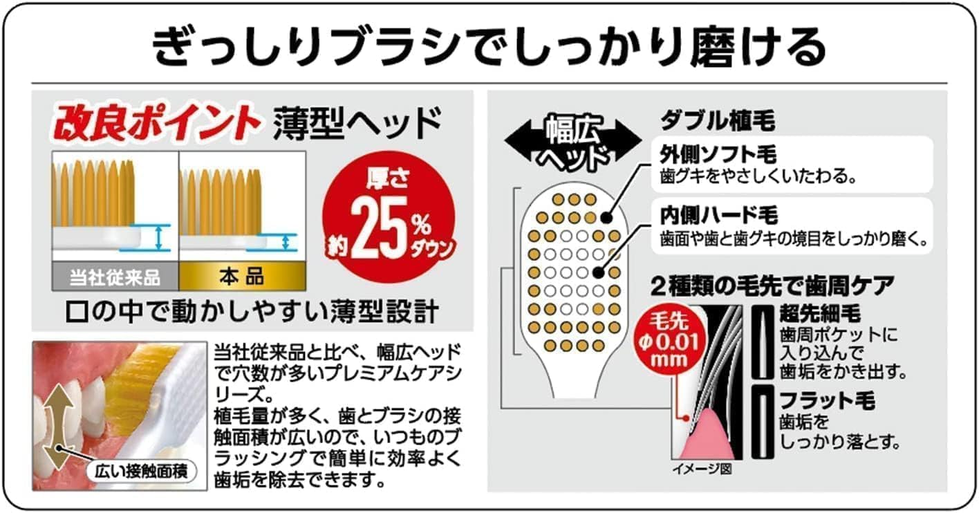 【日本 Ebisu 惠比壽】6列硬毛寬頭牙刷 (63) 顏色隨機 
