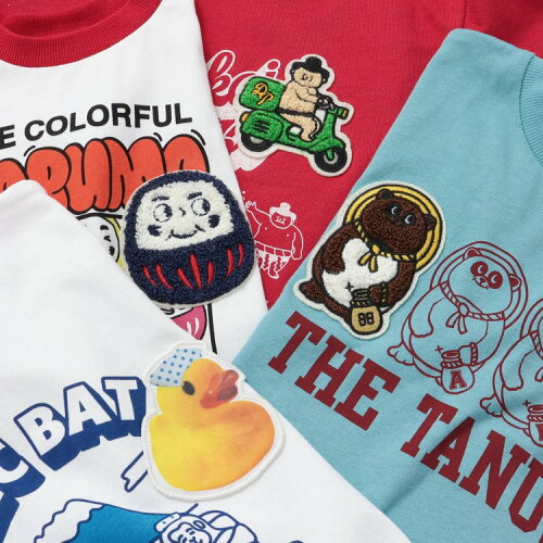 🆕【⭐訂購⭐】 🇯🇵日本直送🌀可愛日式 Sagara Patch / 貼布 / 印花圖案 短袖T恤［5款選］🌀[ELBA-0043][260305]