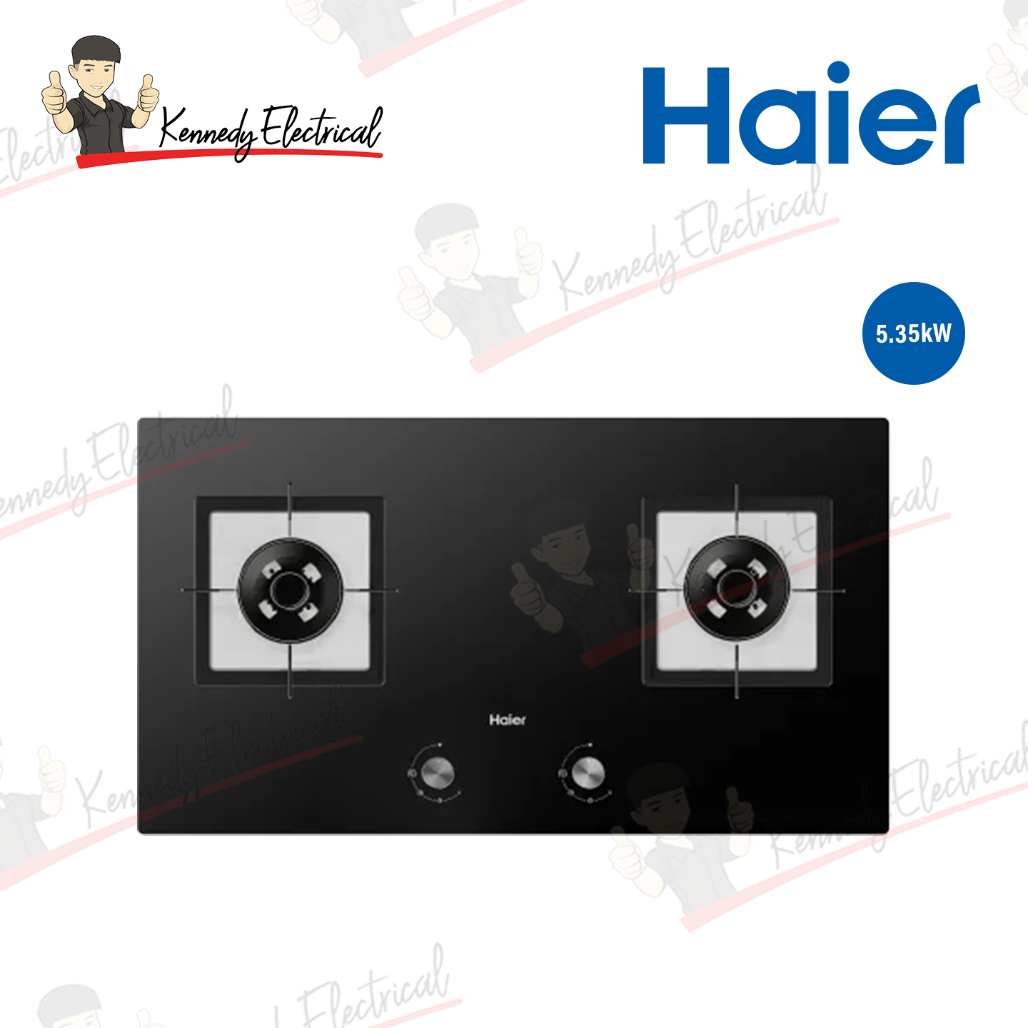 Haier 2-Burner Built-in Gas Hob (HC-Q68266B)