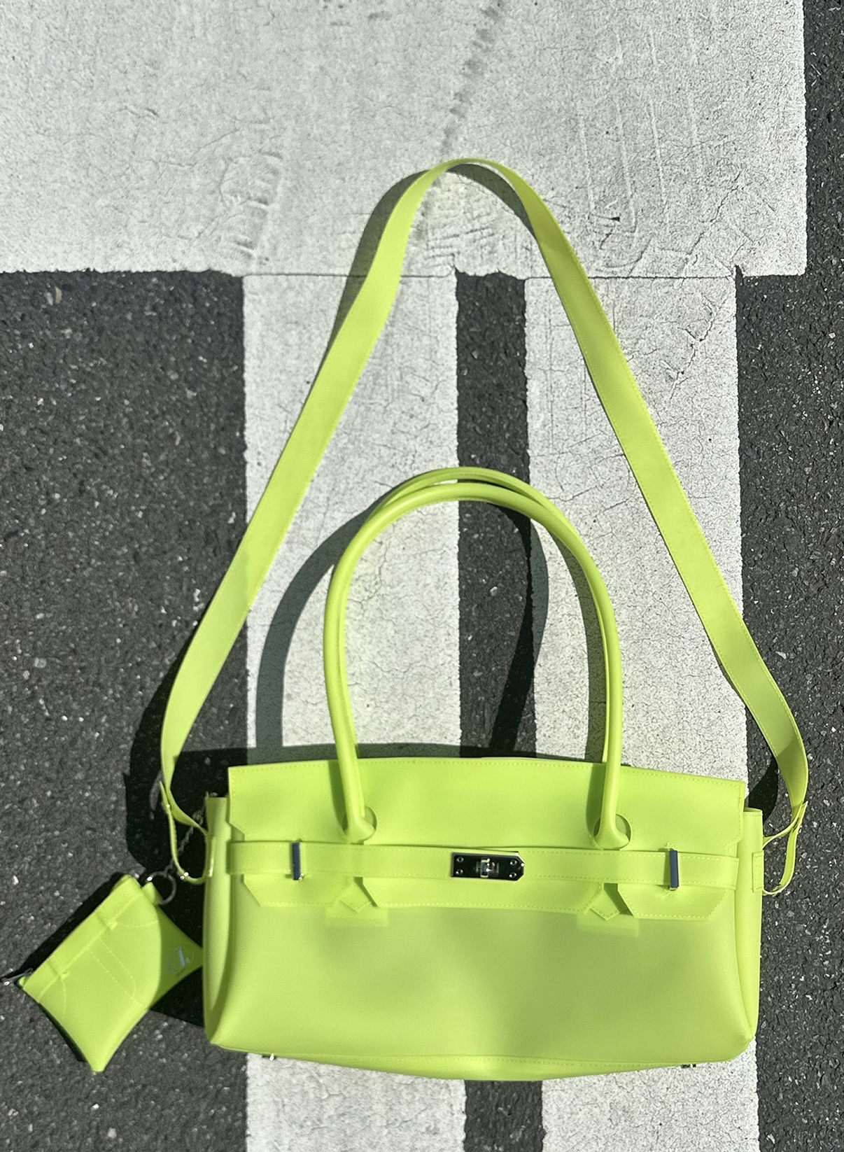 DEINET JELLY TWO-WAY BAG IN LIGHT YELLOW