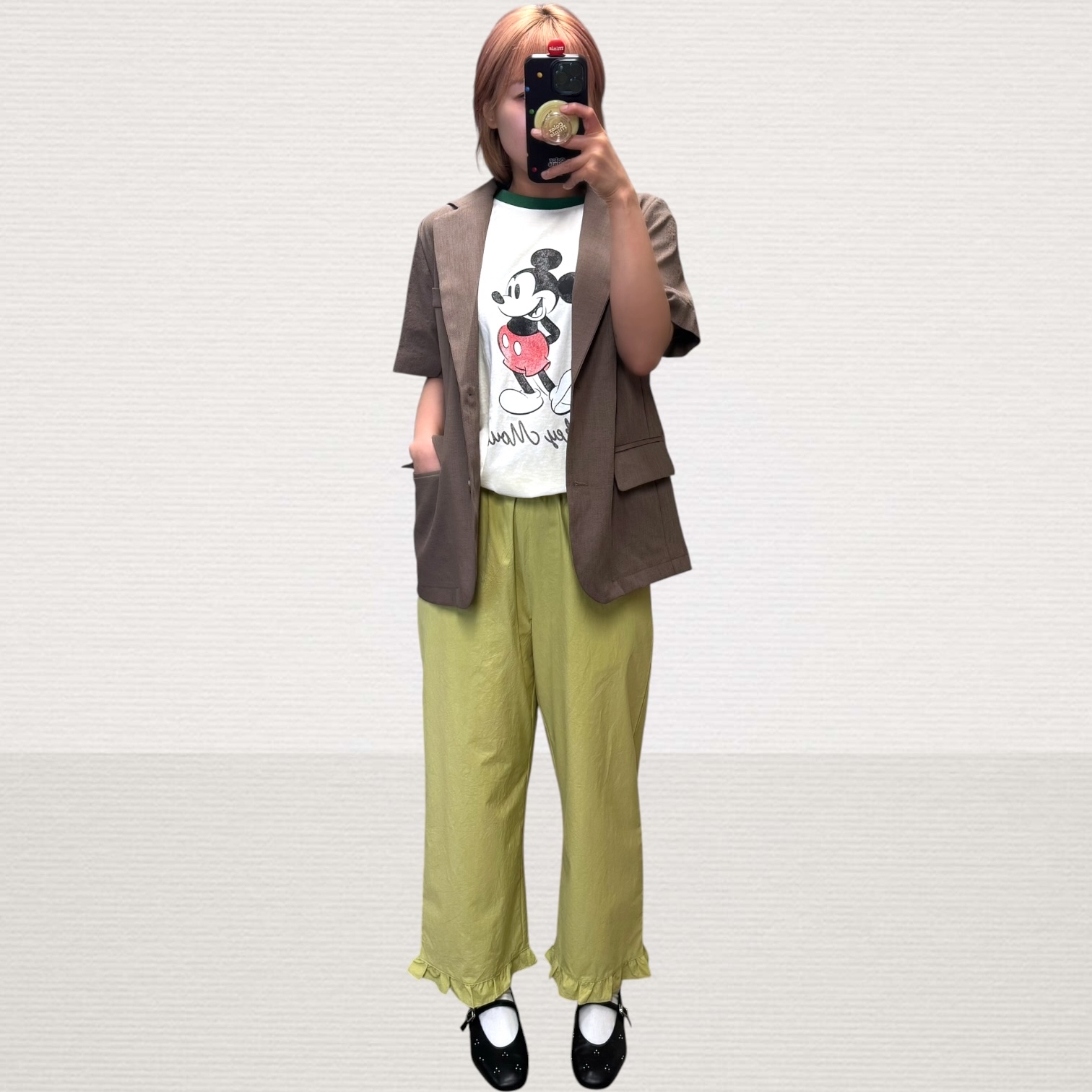221223 Mickey 領拼色Tee