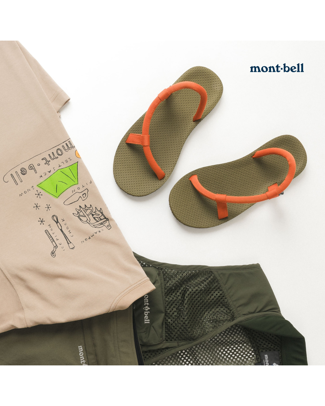 日本代購【 2026新款式 日本直送   montbell WICKRON 透氣 快乾 功能 T-Shirt  男女合穿  | mont-bell unisex print tee 】