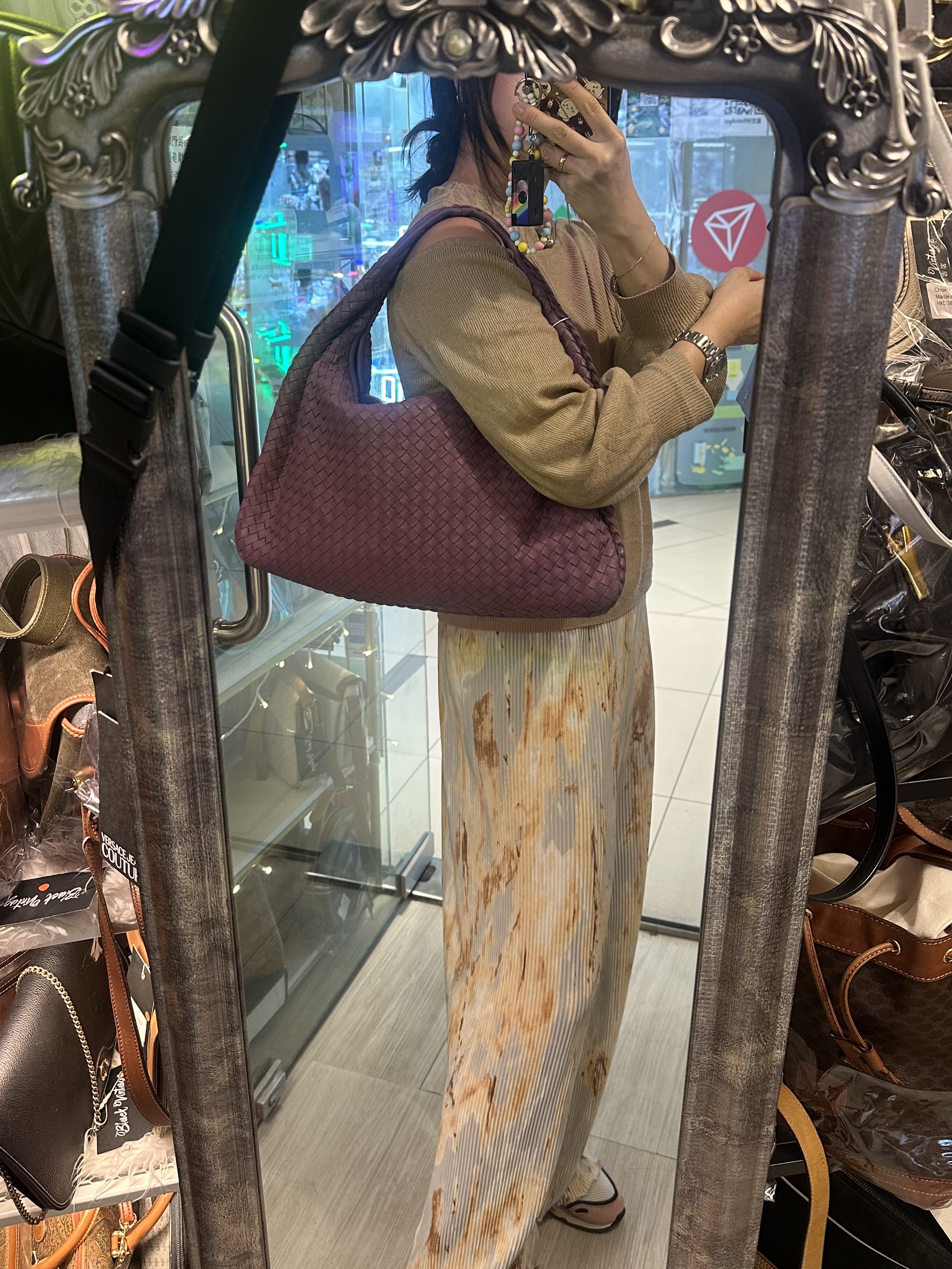 Bottega veneta light purple Nappa Intrecciato Large Veneta Hobo bag