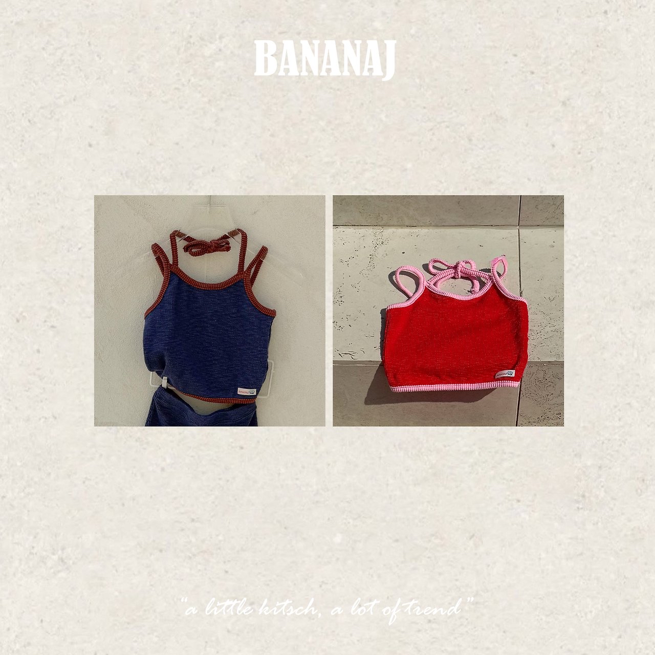 Bananaj | Sleeveless (Navy/Red L110-115)