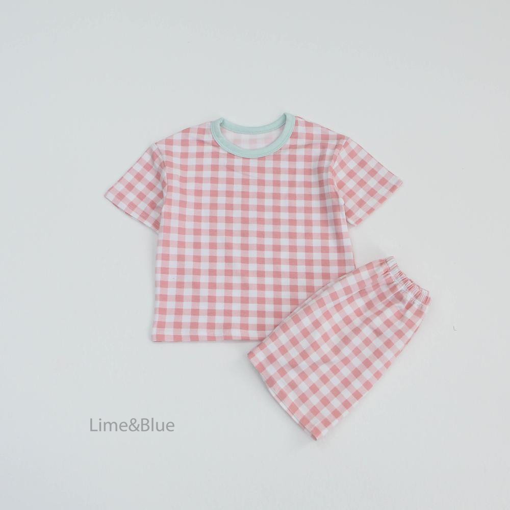 Summer Cracker Check Short-Sleeve Set