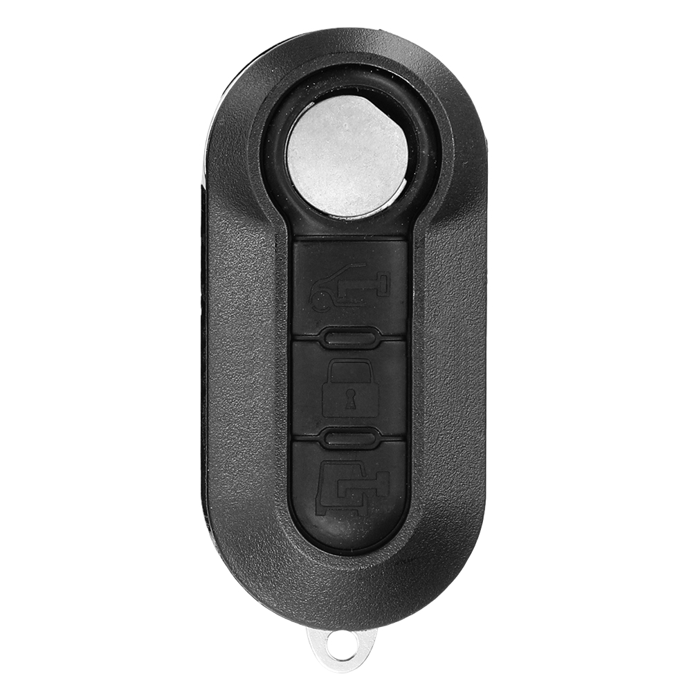 適用於菲亞特折疊汽車鑰匙殼 黑色3鍵-鎖鍵 UA0547