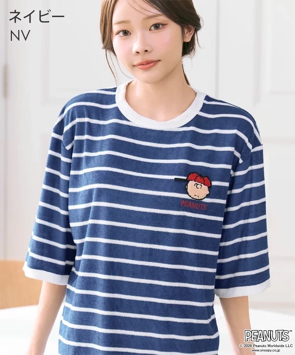 日本預訂📍日本Snoopy刺繡圖案涼感睡衣套裝 不包郵