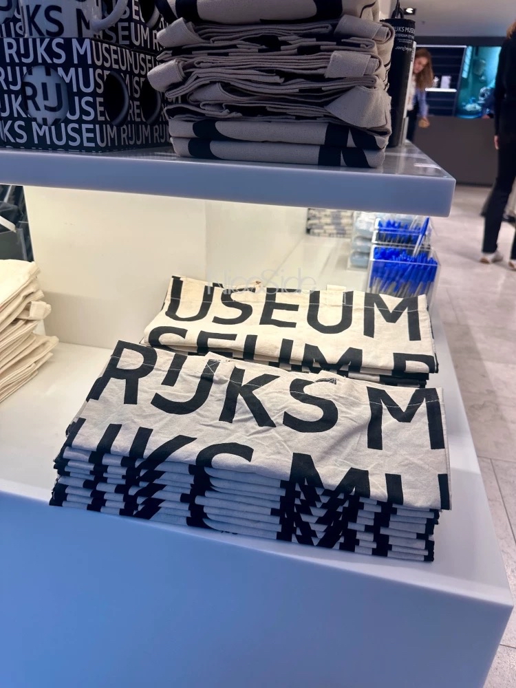 荷蘭RIJKS MUSEUM帆布袋 黑色 純棉 有機 國家博物館 環保袋 購物袋