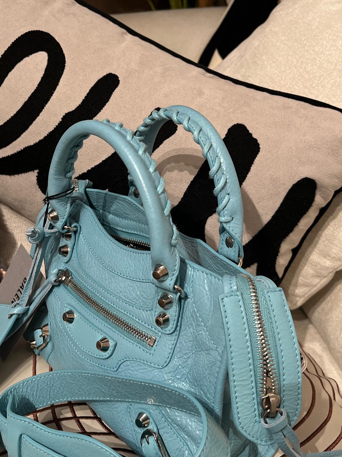 Balenciaga City Light Blue 100%Authentic, 99%New 