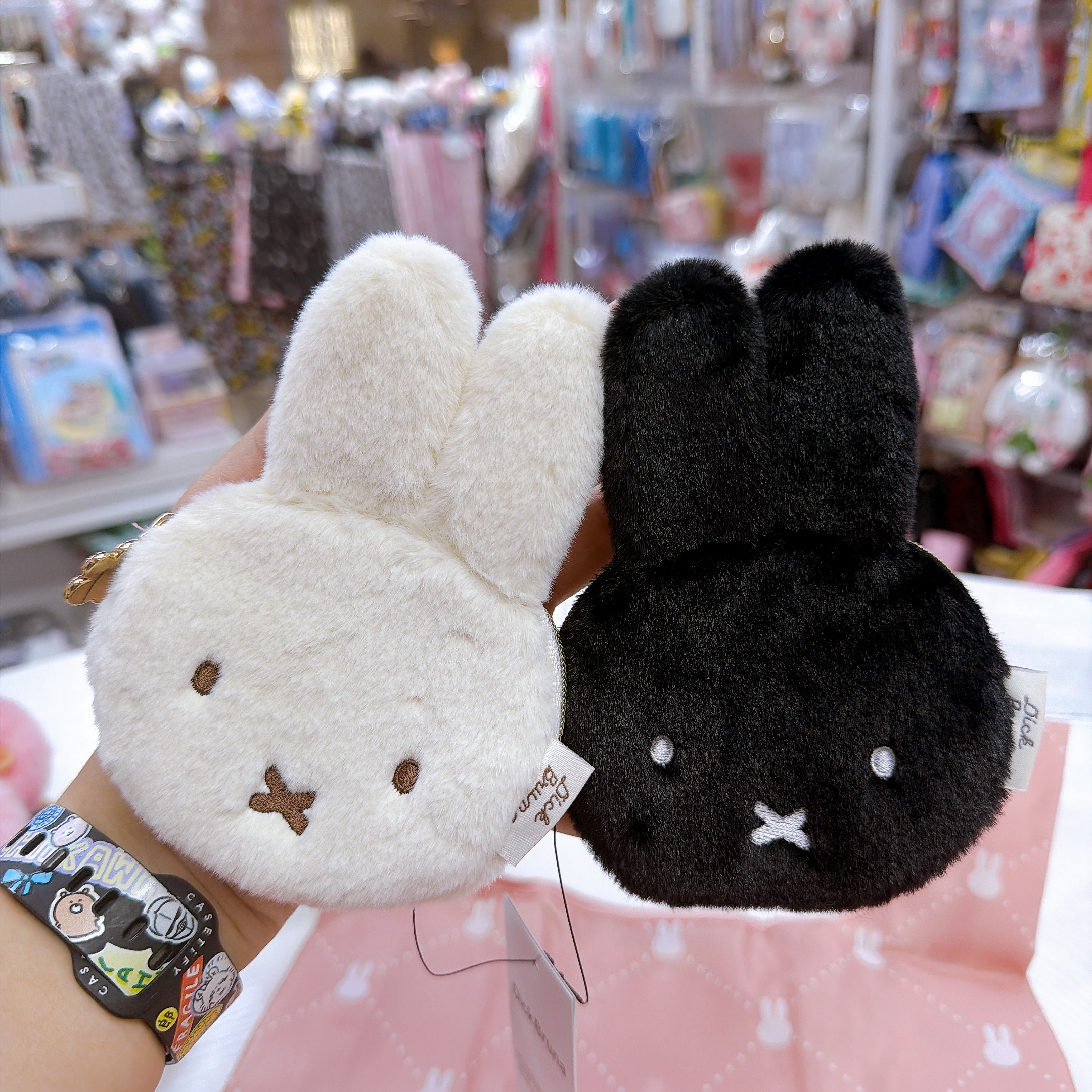 日本直送Miffy新款花花系列 環保袋，公仔掛飾散子包
