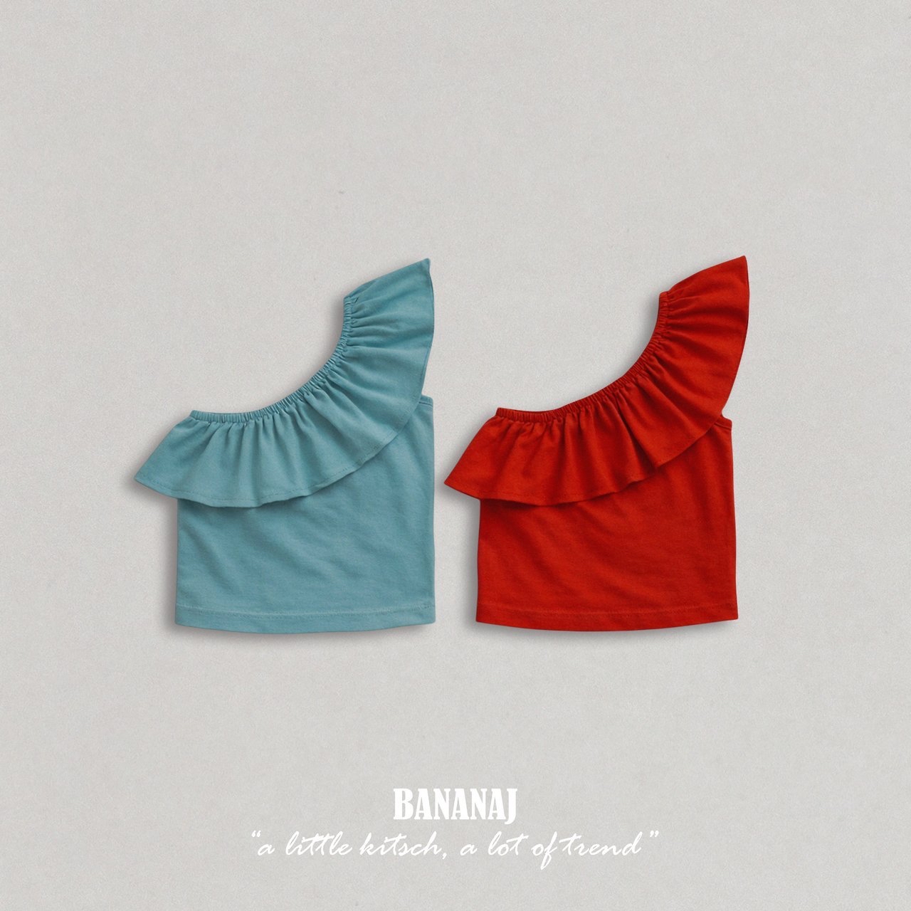 Bananaj | frill sleeveless (Blue M100-110)