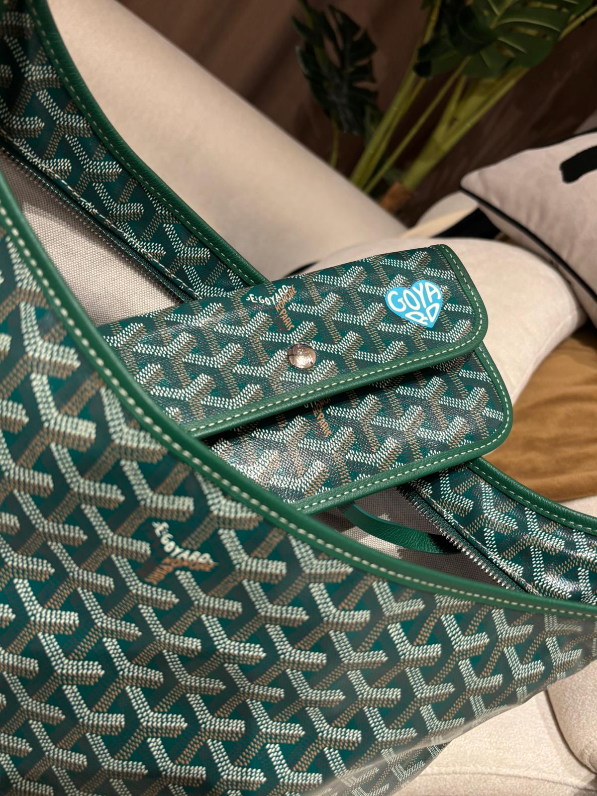 Goyard boheme hobo Green 100%Authentic, 98%new ✅收據✅pouch ✅dust bag