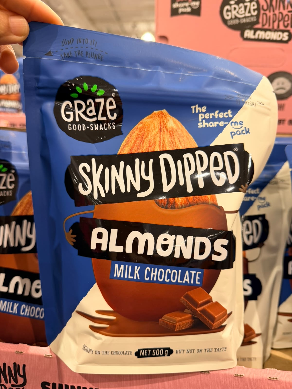 澳洲Costco直送  Skinny Dipped 杏仁牛奶巧克力 -500g