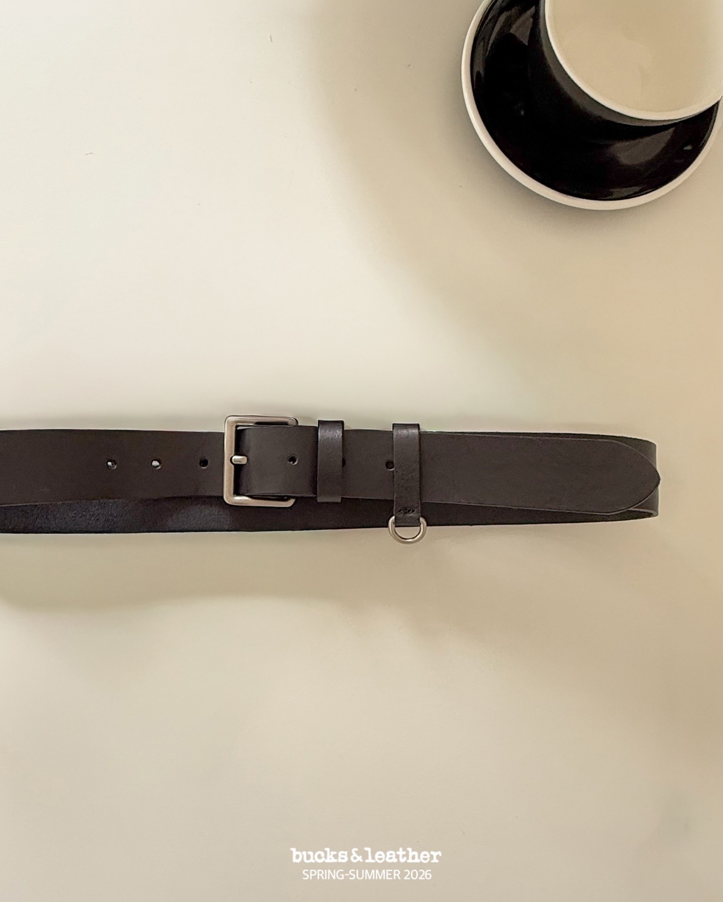 預訂_35mm D ring Belt By Bucks & leather