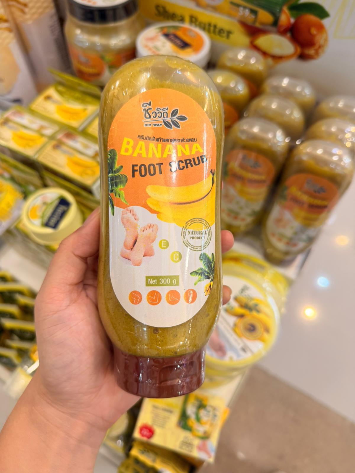 泰國BIO WAY天然香蕉足部磨砂膏300ml