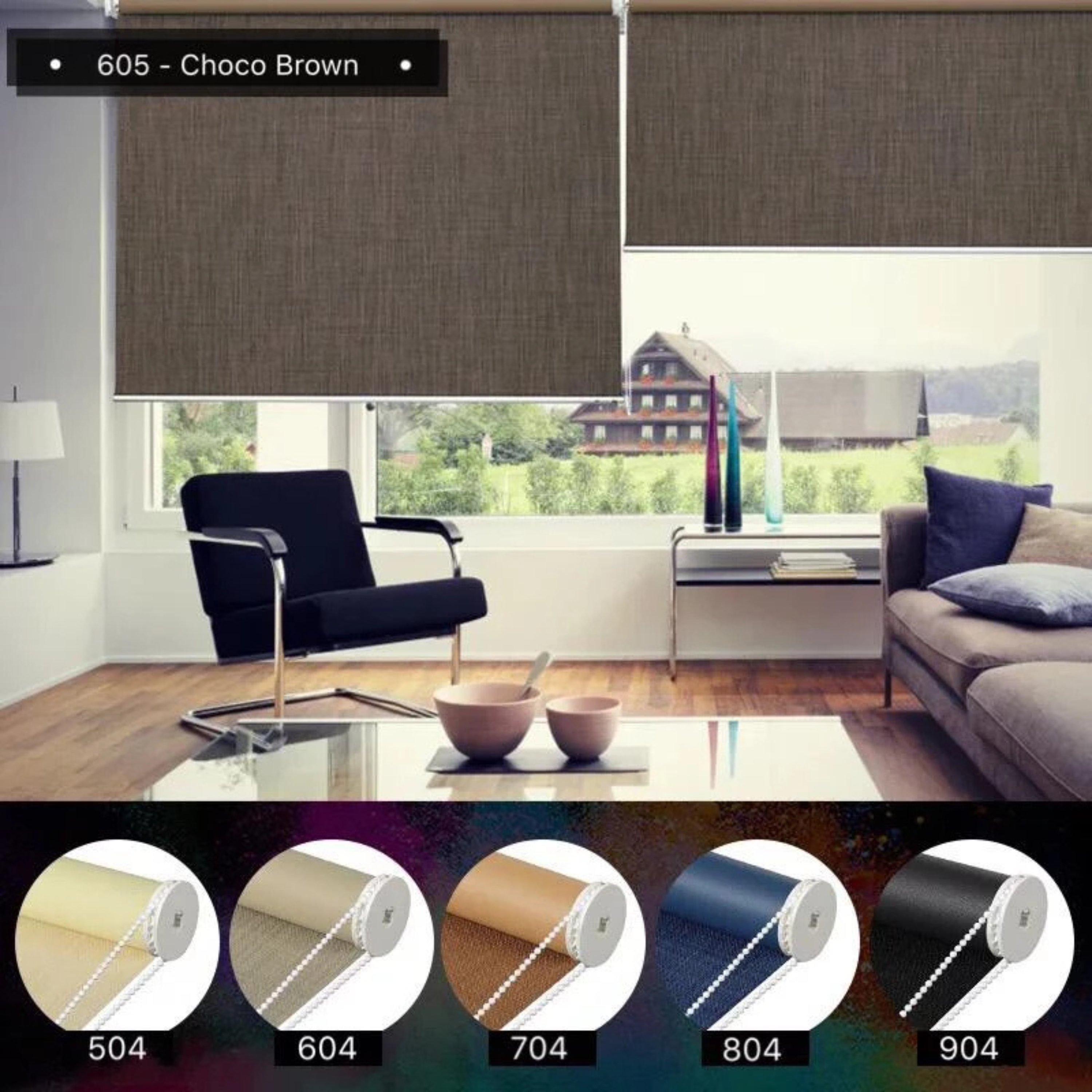 Full Blackout Elegant Roller Blind - Customized Available