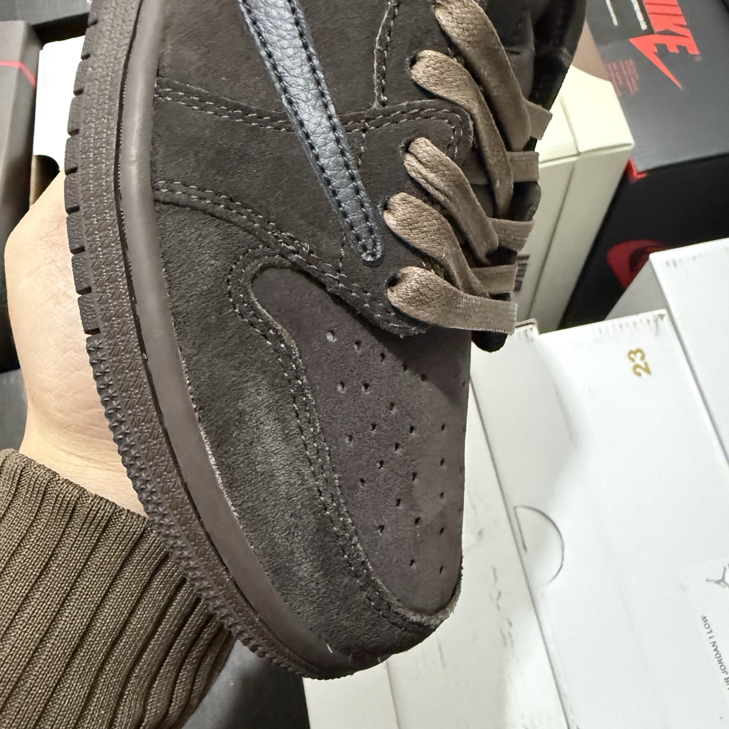Nike Air Jordan 1 Retro Low OG SP Travis Scott "Velvet Brown" DM7866-202