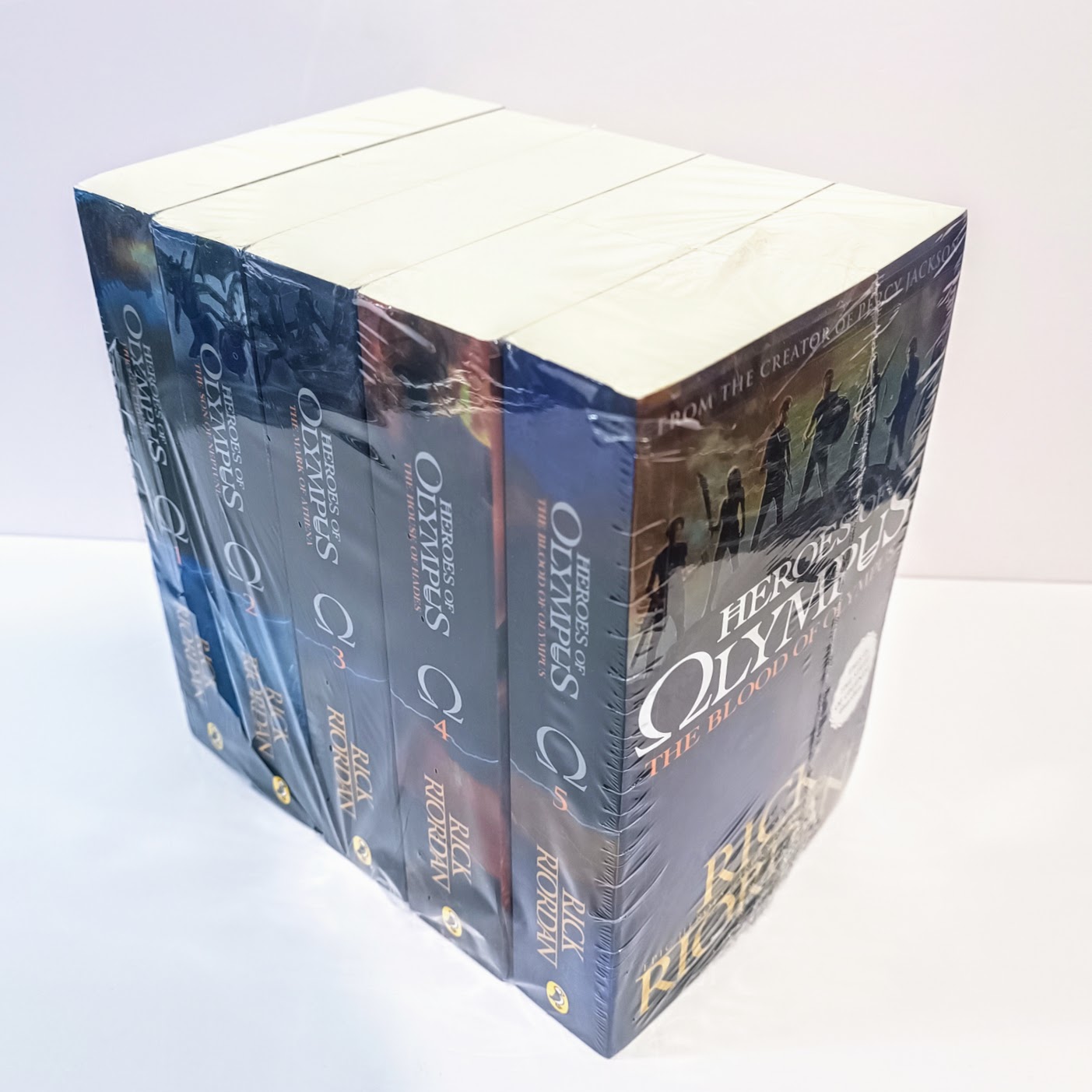 Heroes of Olympus Complete Collection 5 Books | The Lost Hero/The Son of Neptune/The Mark of Athena/The Blood of Olympus by Rick Riordan   | 波西傑克森第二季奧林匹斯英雄系列 B133  