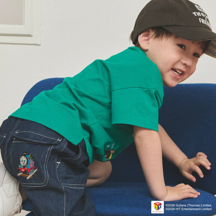 🇯🇵預訂 日本直送🇯🇵Petit Main x Thomas湯瑪士小火車系列四色刺繡短袖T恤