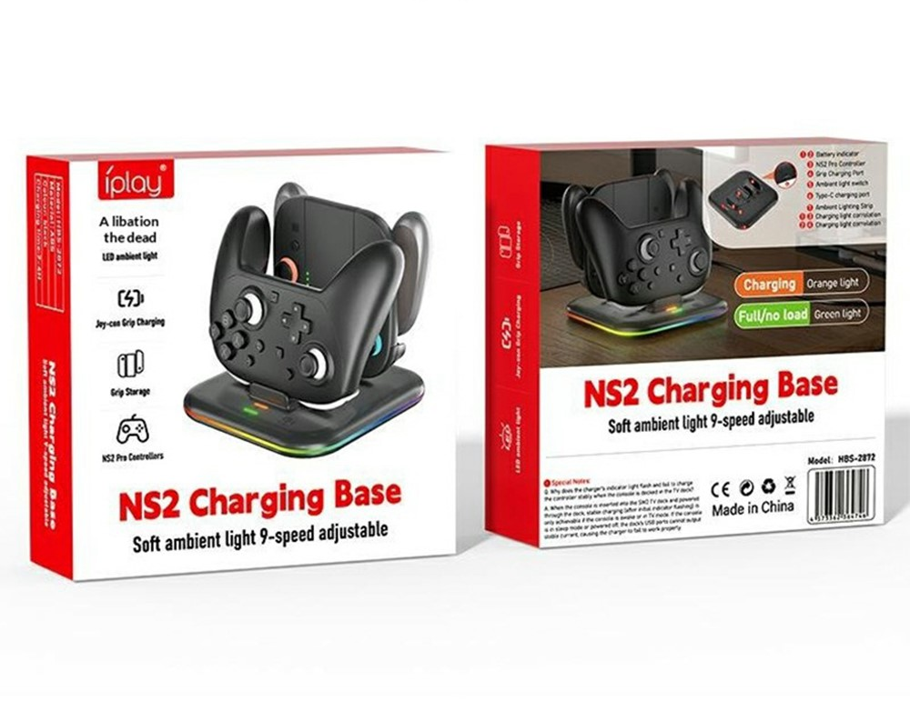 SW2 IPLAY Switch 2 Pro / Switch 2 Joy-Con 手掣充電座 Joy-Con Grip Pro Controller Charging Base (HBS-2872) SW2-0338
