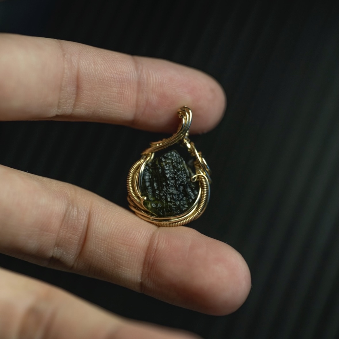 捷克隕石吊墜 - Moldavite Pendant | WAS195