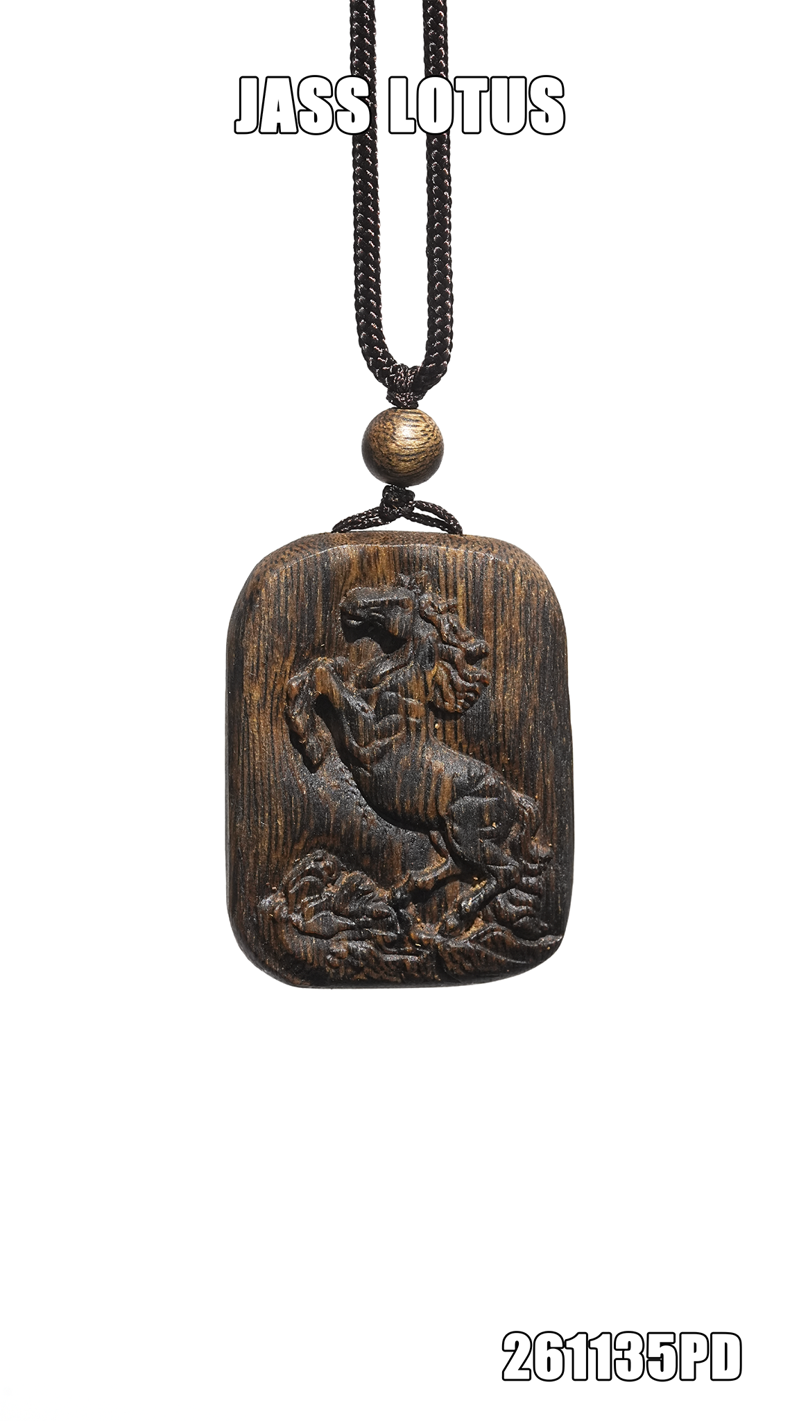 99沉高貨綠棋楠沉香「馬到功成」雕刻掛牌