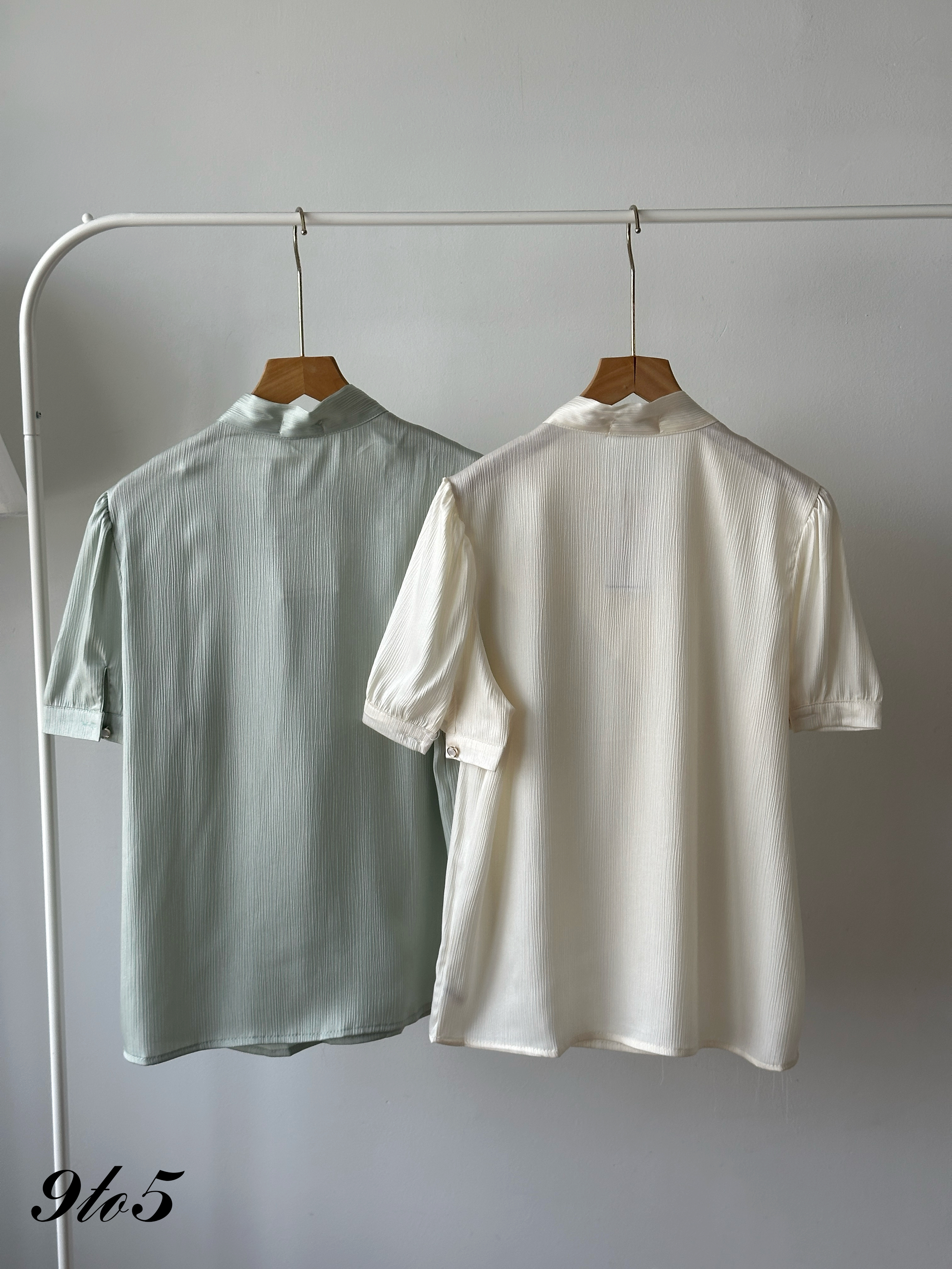 T4351 Bow-tie Satin Top - 4 Colors 
