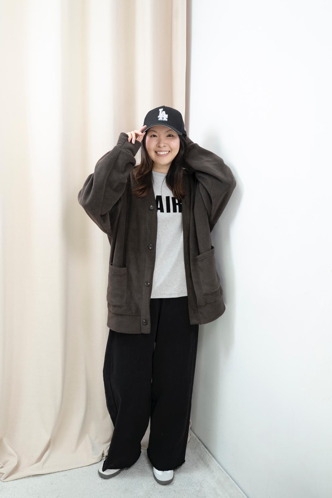 文字舒適棉Tee（灰色）