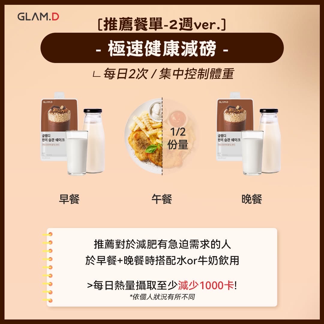 GLAM.D 魅力代餐奶昔10包裝