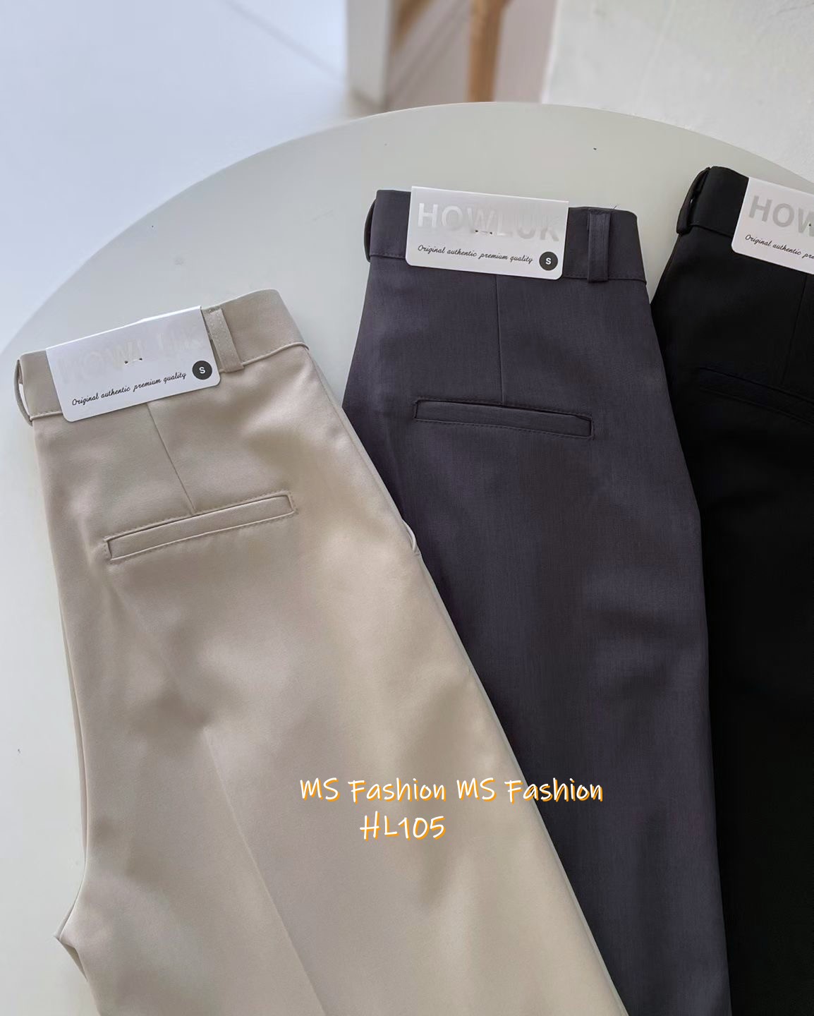 HL105 韓國🌼Howluk靚料闊筒西褲