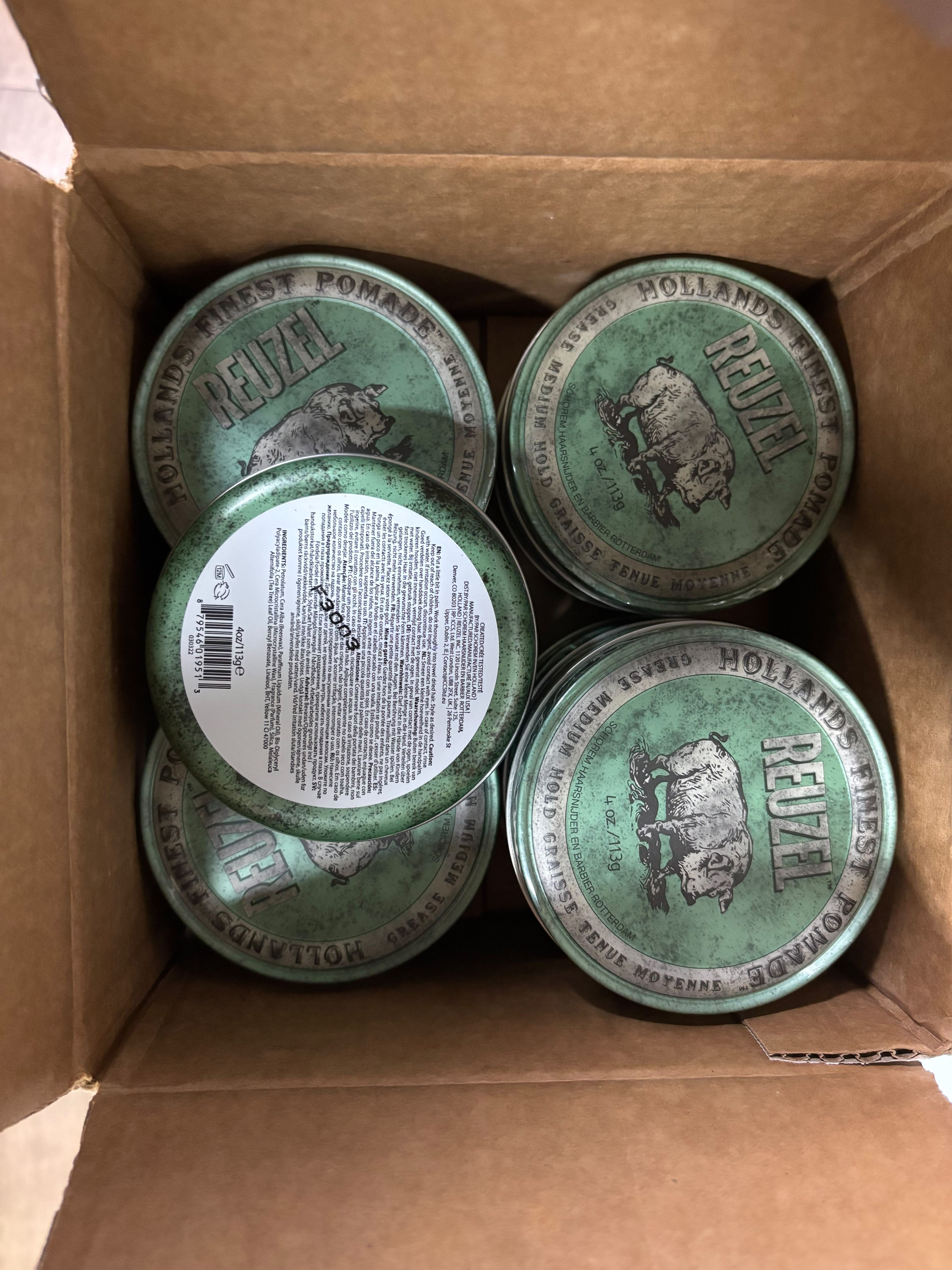 荷蘭 Reuzel Green Pomade 綠豬髮蠟 113g
