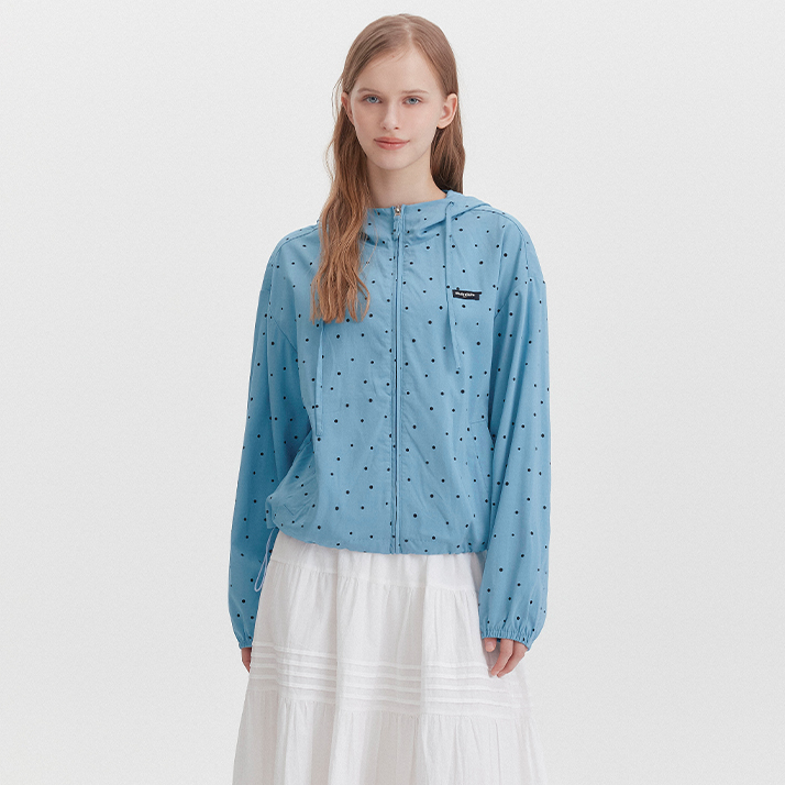 [marie claire] Dot Hood Windbreaker (2色)