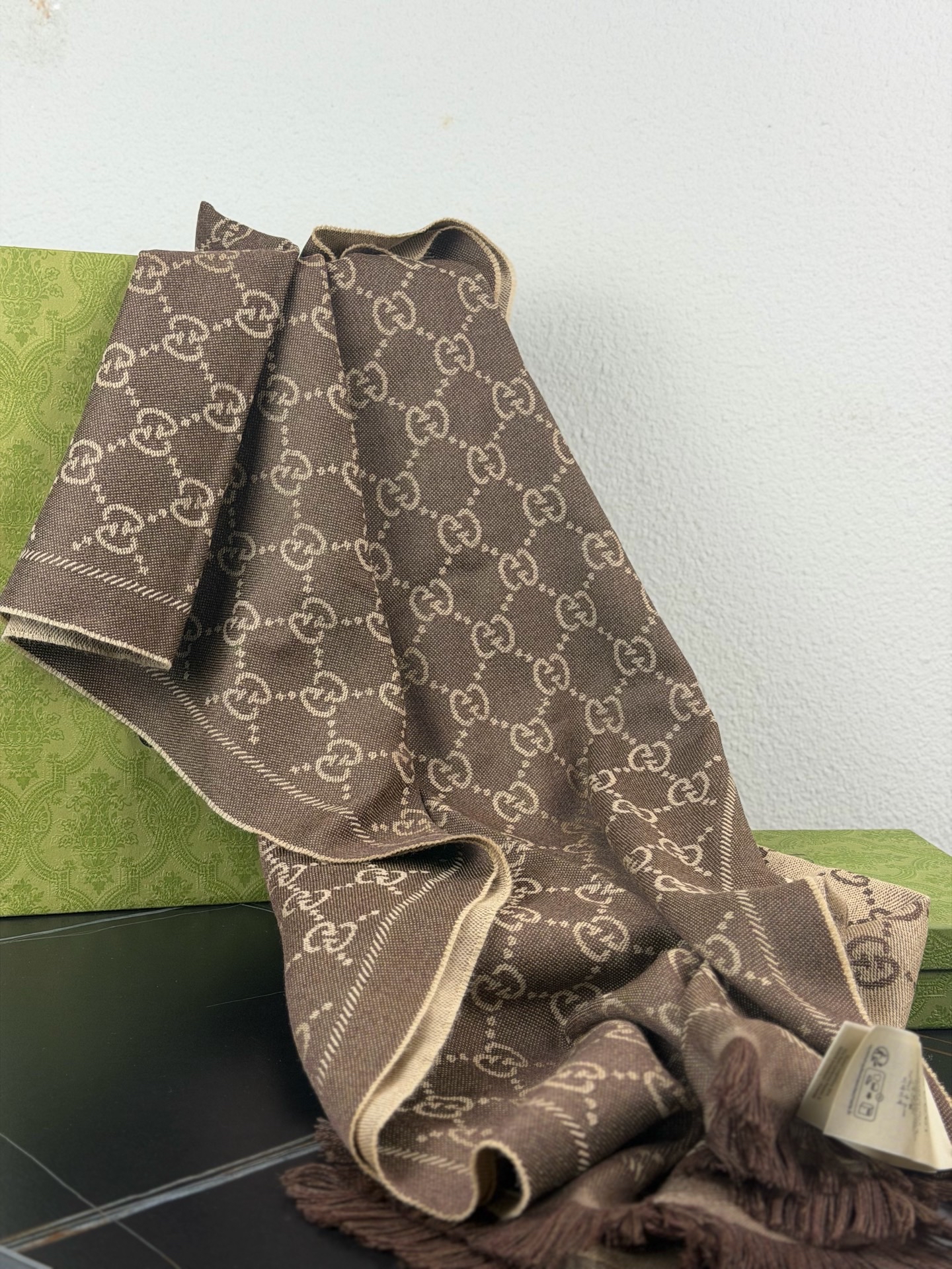 【預訂貨品】GUCCI GG經典老花羊毛頸巾🧣