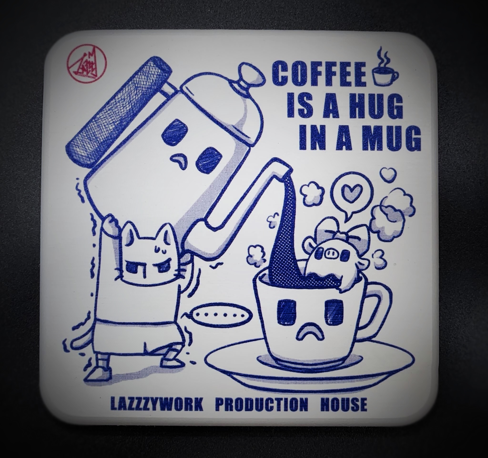 Coffee Illustration 吸水杯墊系列（支持香港創作｜硅藻土 / 陶瓷）