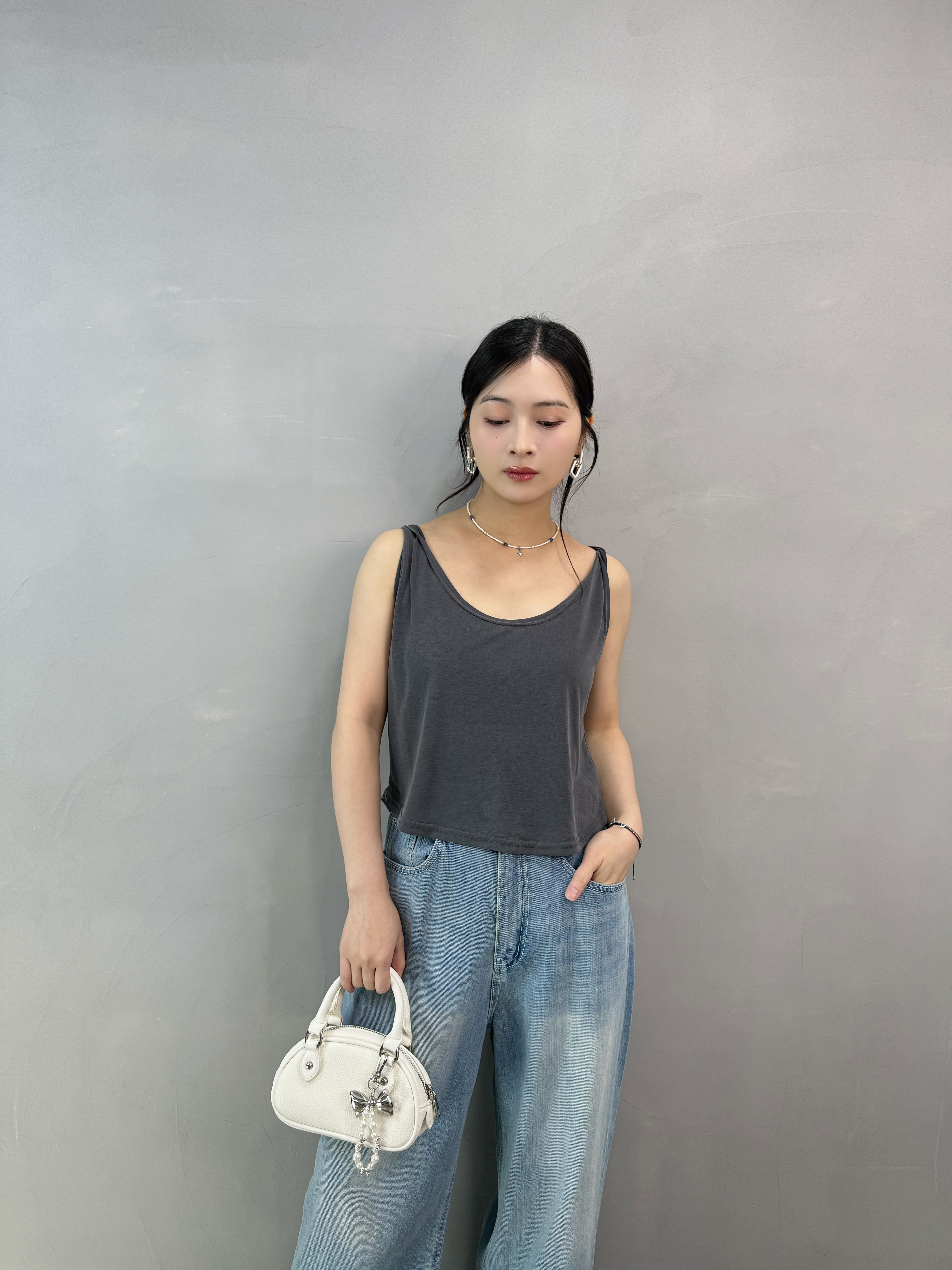 Y69 扭膊滑棉背心