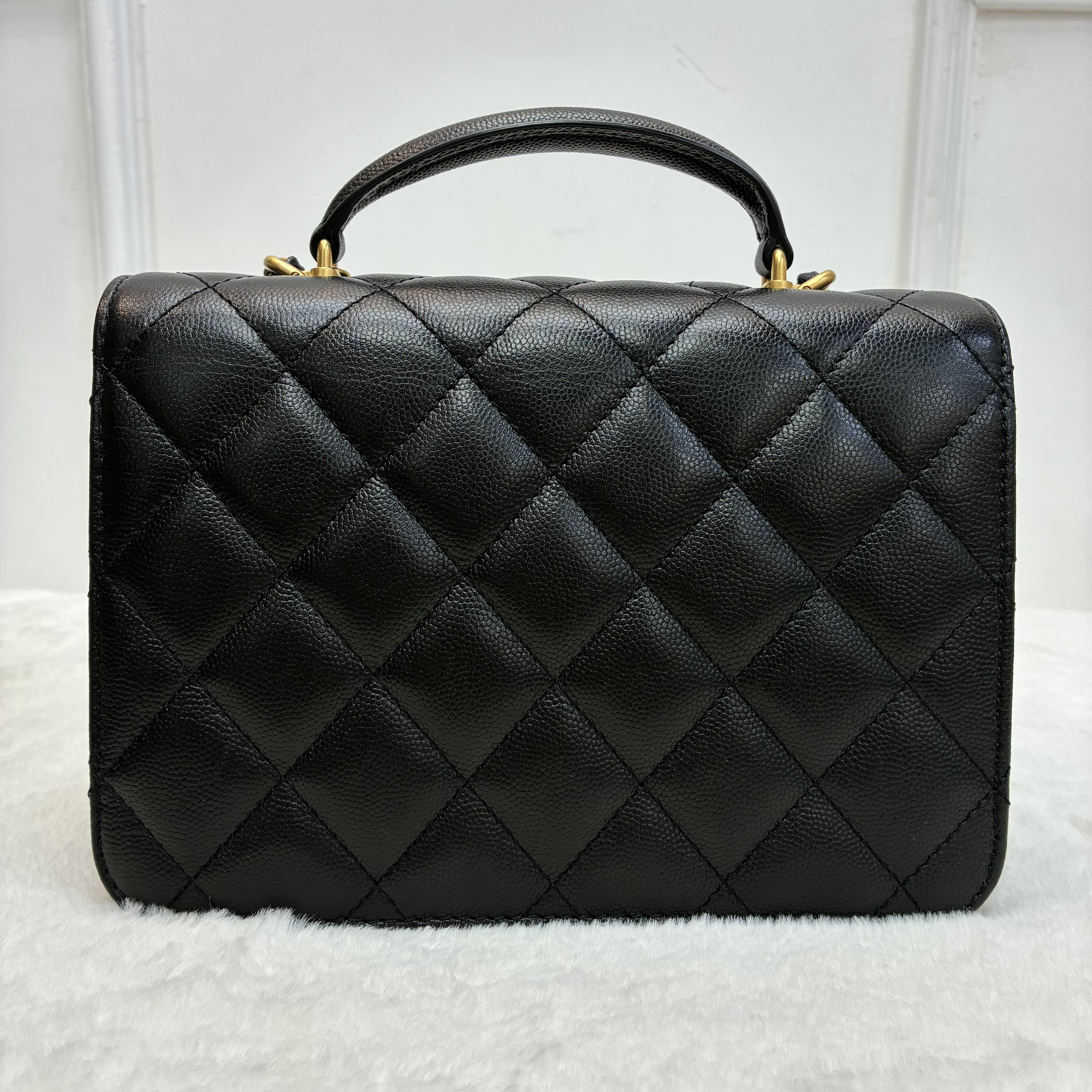 Chanel 23B風琴包荔枝紋牛皮🖤