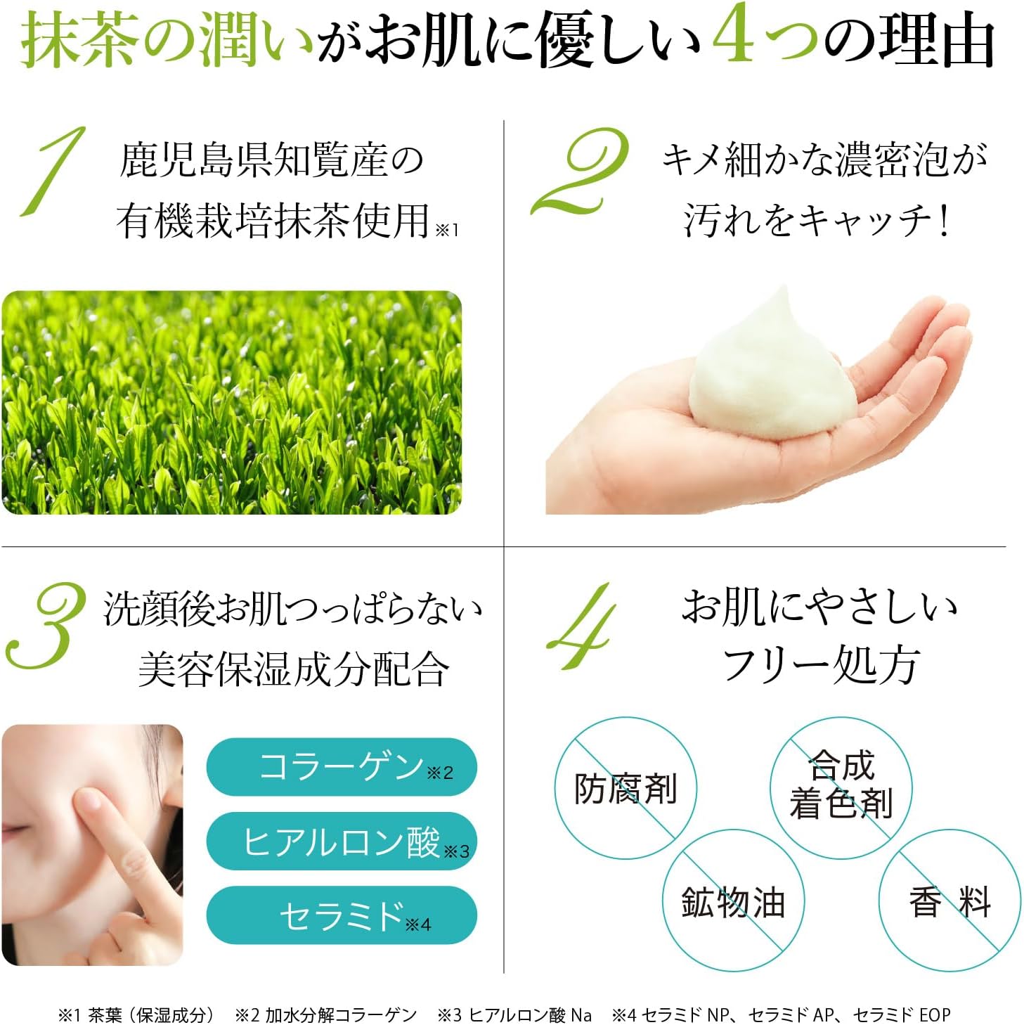 日本製 KITAO 鹿兒島抹茶保濕潔面粉｜去黑頭毛孔清潔推薦