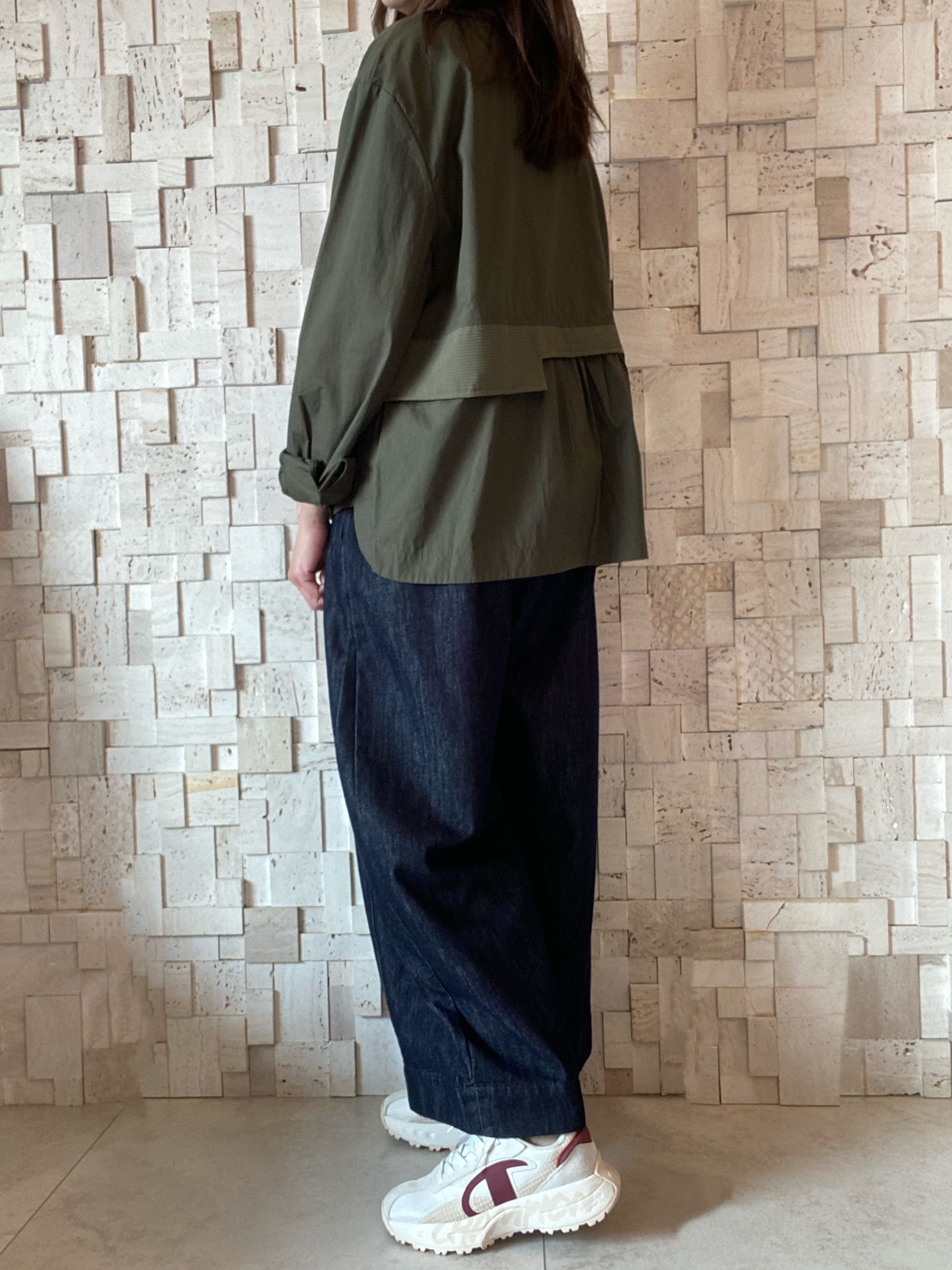 #2073 闊身雙袋恤Top 