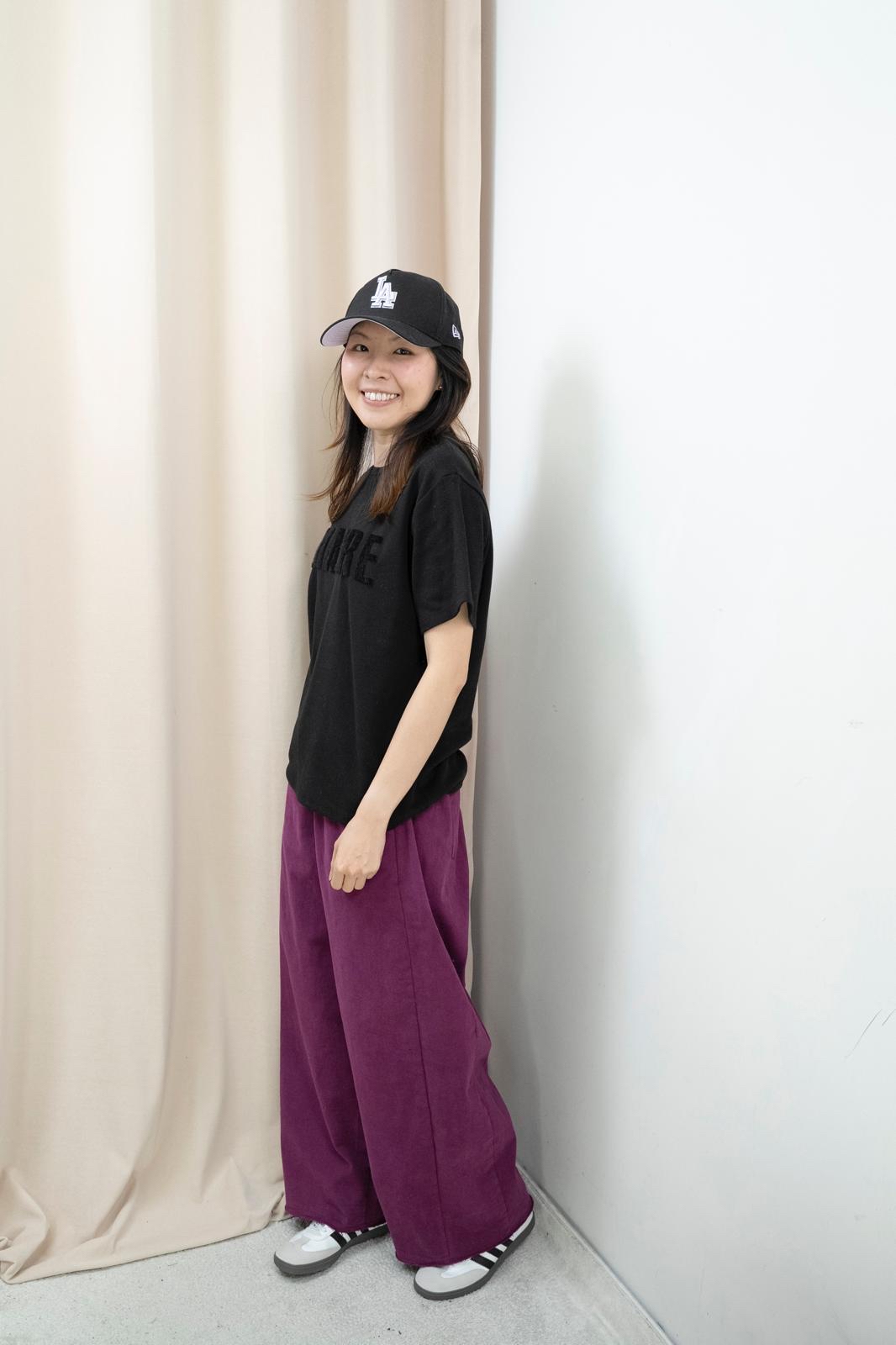 文字舒適棉Tee（黑色）