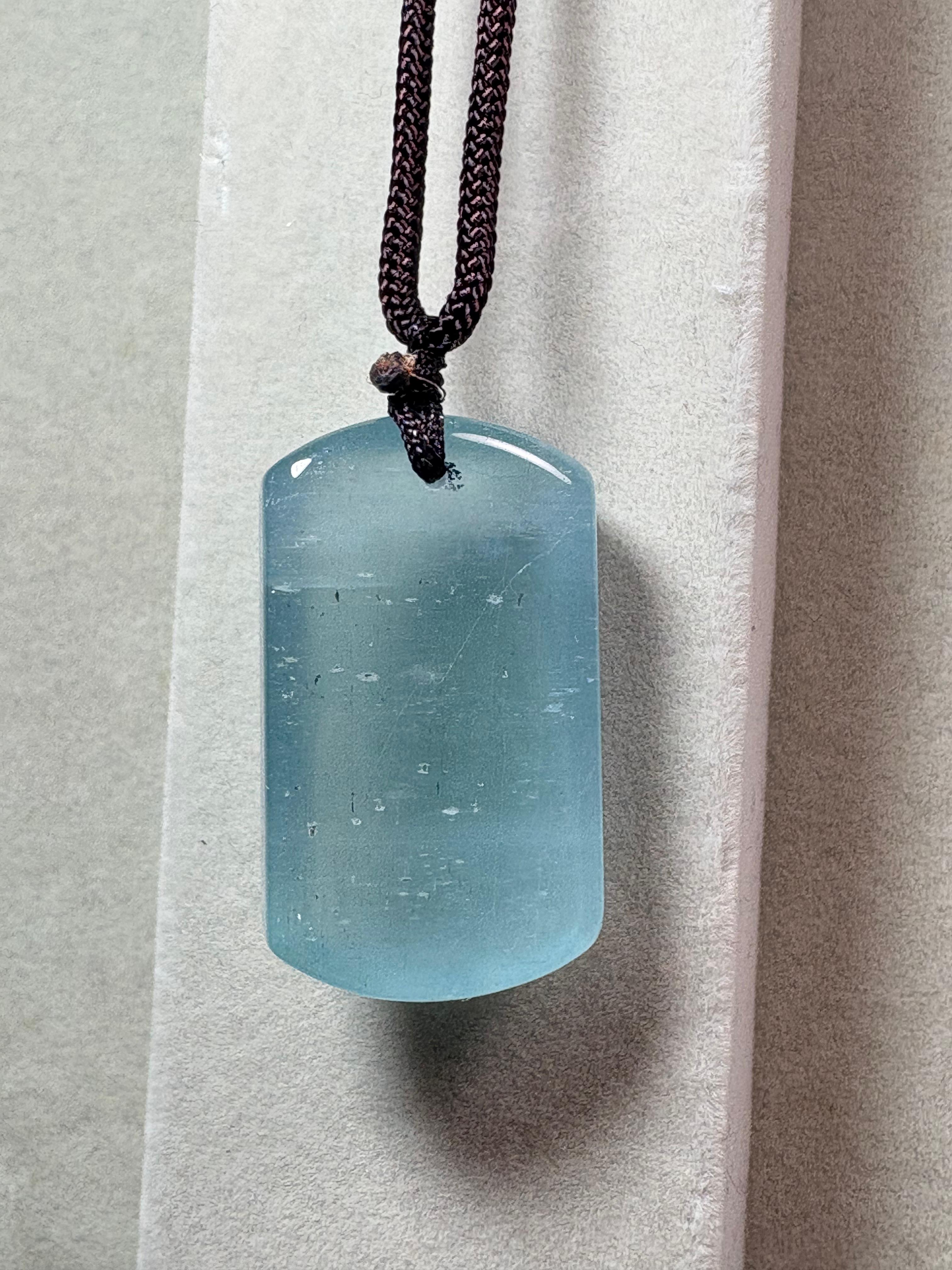 海藍寶平安無事牌（15-16克）No.19-573