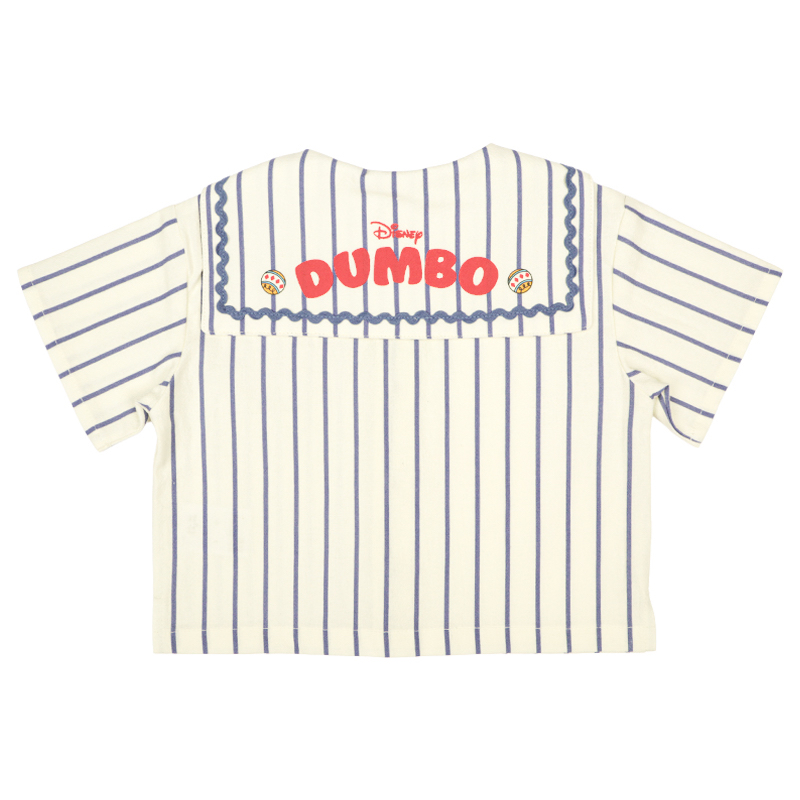 🇯🇵預訂 日本直送🇯🇵Dumbo小飛象貼章條紋短袖水手領上衣