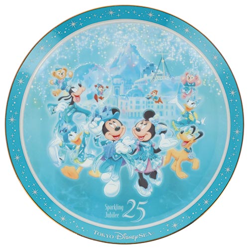 【預訂】DisneySea 25th Sparkling Jubilee - 瓷碟擺設
