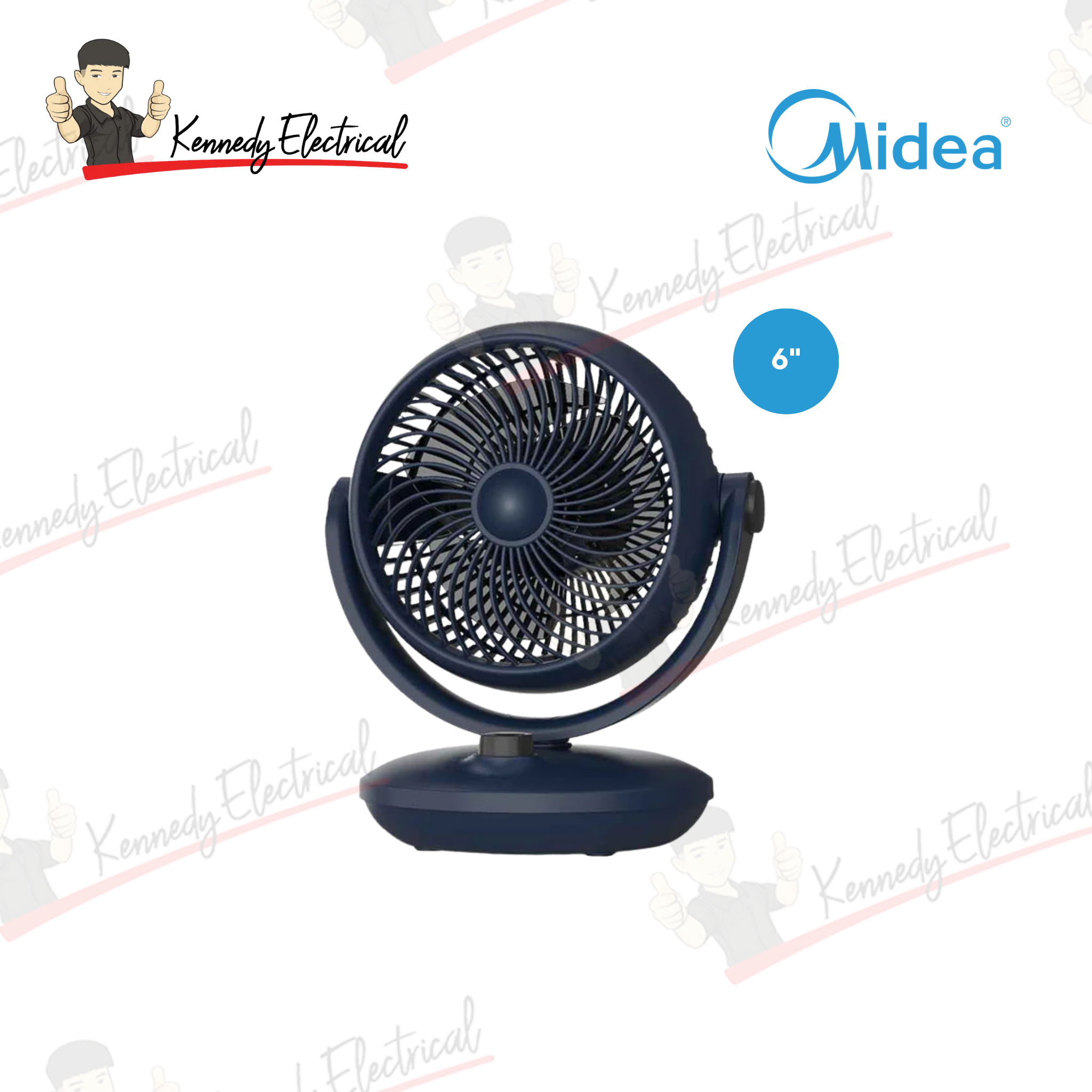 Midea 6" 3 Speed Mechanical Speed Circulation Stand Fan MFG150M0APB