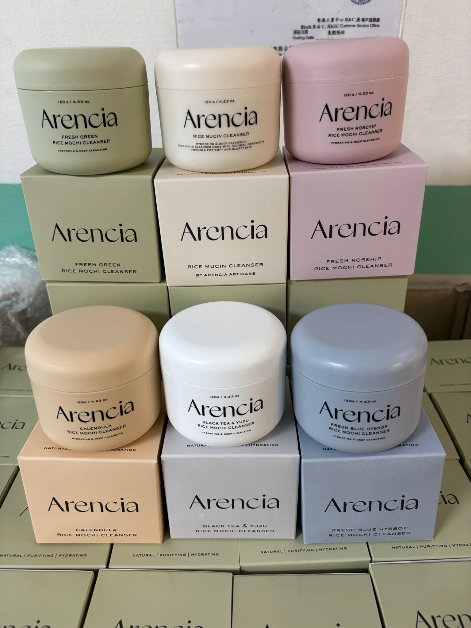 $108盒、2盒起$98盒。韓國藥妝店Olive Young熱銷第一的洗面乳Arencia 潔面乳