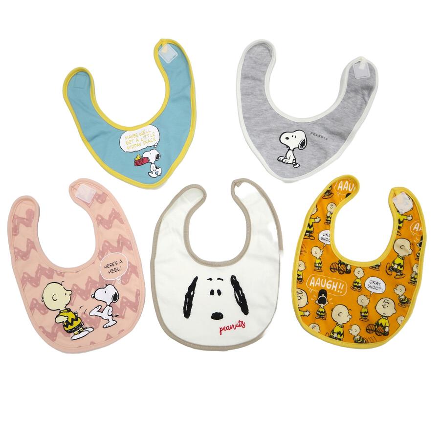 🇯🇵預訂 日本直送🇯🇵Snoopy史努比人物印花口水圍兜五件套