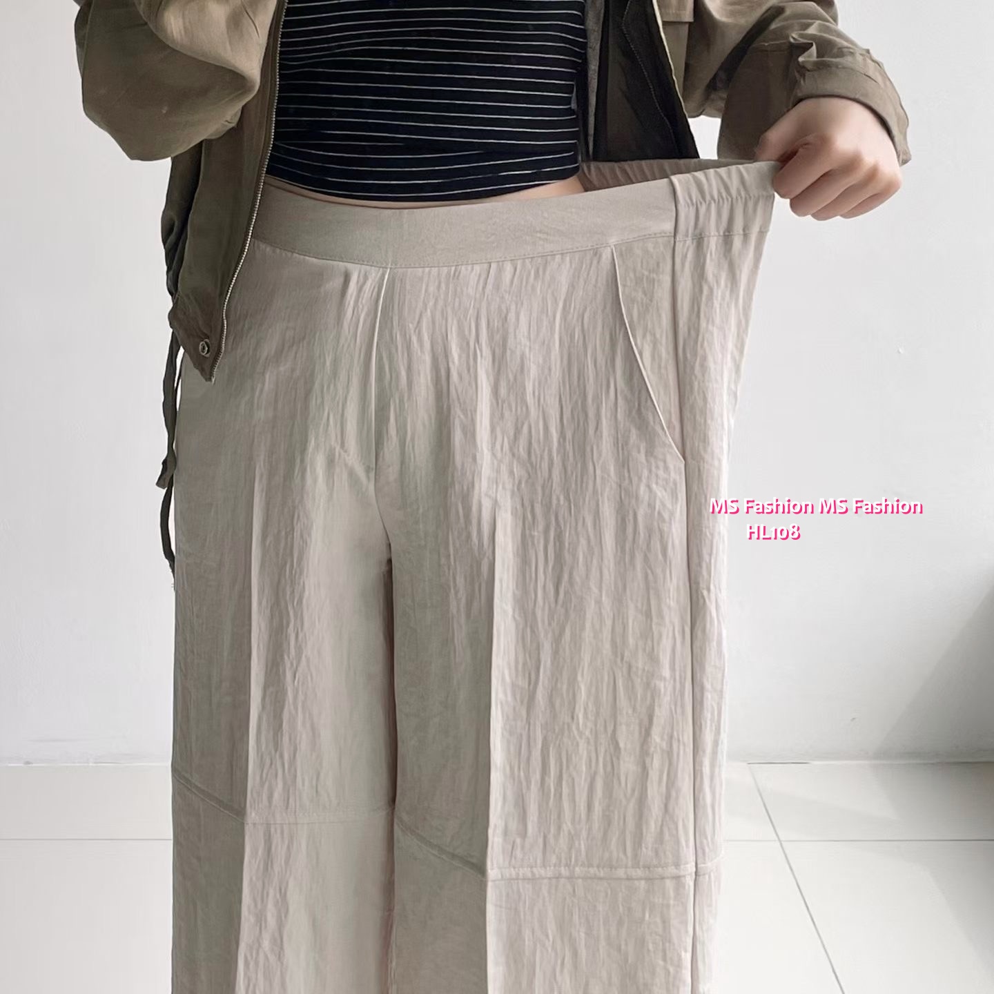 HL108 韓國🌼Howluk七分闊褲